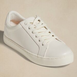 Banana Republic Factory White Lace Up Sneaker Size 10